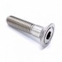 Vis tete fraisee en Inox A4 M10 x (1.50mm) x 95mm - DIN 7991 Poli Miroir