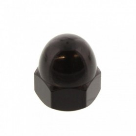 M8 X 1.25-10 mm Plastique Noir Nylon Tête Hexagonale Cap Set Bolt 