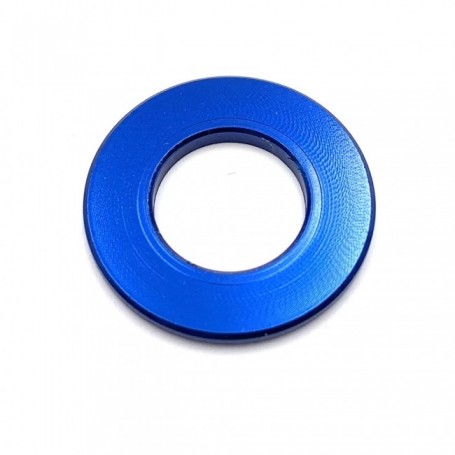 Rondelle Plate en Aluminium 7075 M8 (20mm de large) Anodisé Bleu