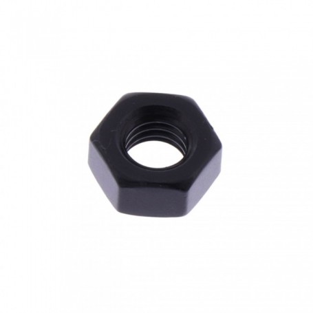 Ecrou Hexagonal en Aluminium 7075 M6 x (1.00mm) PAS √† Gauche Anodisé Noir