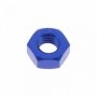 Ecrou Hexagonal en Aluminium 7075 M6 x (1.00mm) Anodisé Bleu