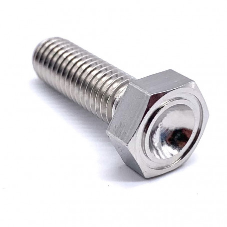A4 Stainless Steel Hex Head Bolt M8 x (1.25mm) x 25mm - DIN 931