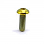 Titanium Button Head Bolt M5 x (0.80mm) x 15mm - DIN 7380