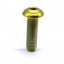 Titanium Button Head Bolt M5 x (0.80mm) x 18mm - DIN 7380
