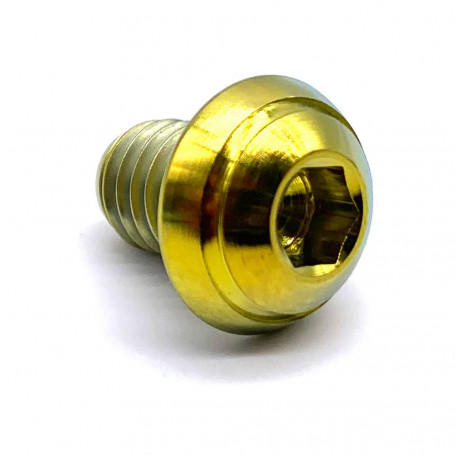 Titanium Button Head Bolt M8 x (1.25mm) x 10mm - DIN 7380