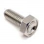 A4 Stainless Steel Hex Head Bolt M6 x (1.00mm) x 15mm - DIN 931