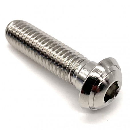 A4 Stainless Steel Button Head Bolt M8 x (1.25mm) x 30mm - DIN 7380