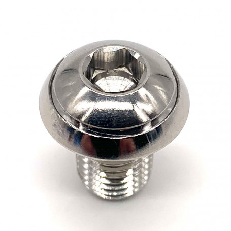 A4 Stainless Steel Button Head Bolt M10 x (1.25mm) x 15mm - DIN 7380