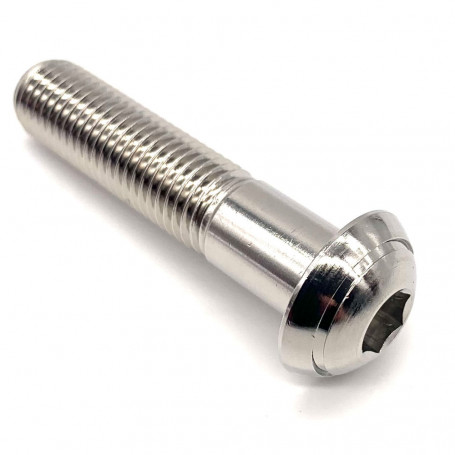 A4 Stainless Steel Button Head Bolt M10 x (1.25mm) x 45mm - DIN 7380