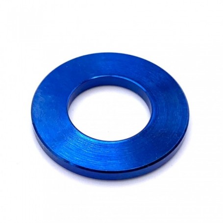 Rondelle Plate Grand Diam√®tre Exterieur en Titane M6 (Diam Ext 20mm) - DIN 9021 Bleu